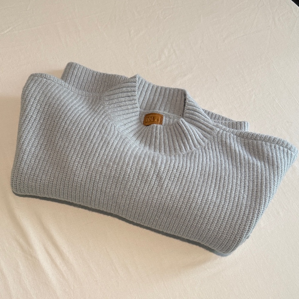 POL Oversized Short Sleeve Ribbed Knit Pullover